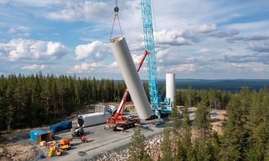 Vattenfall reser nu sin största landbaserade vindkraftspark utanför Fredrika